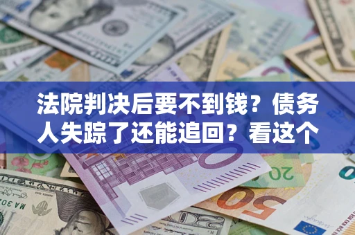 武汉法院判决后要不到钱？债务人失踪了还能追回？看这个方法！