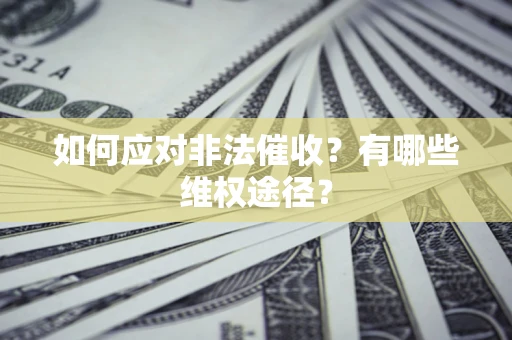 武汉如何应对非法催收？有哪些维权途径？