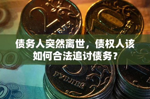 武汉债务人突然离世，债权人该如何合法追讨债务？