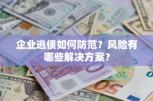 武汉企业逃债如何防范？风险有哪些解决方案？