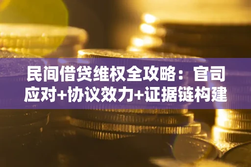 武汉民间借贷维权全攻略：官司应对+协议效力+证据链构建指南