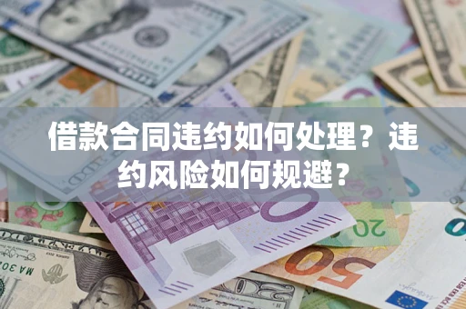 武汉借款合同违约如何处理？违约风险如何规避？