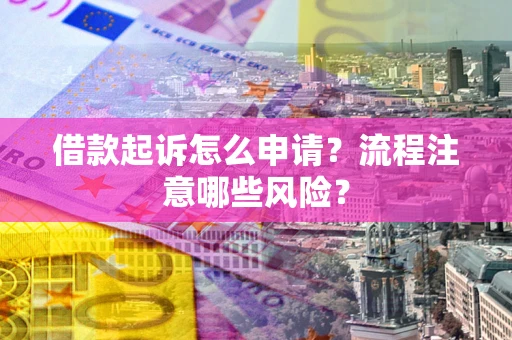 武汉借款起诉怎么申请？流程注意哪些风险？